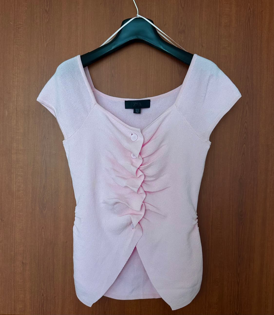 자라 셔링 니트 탑 상품이미지3