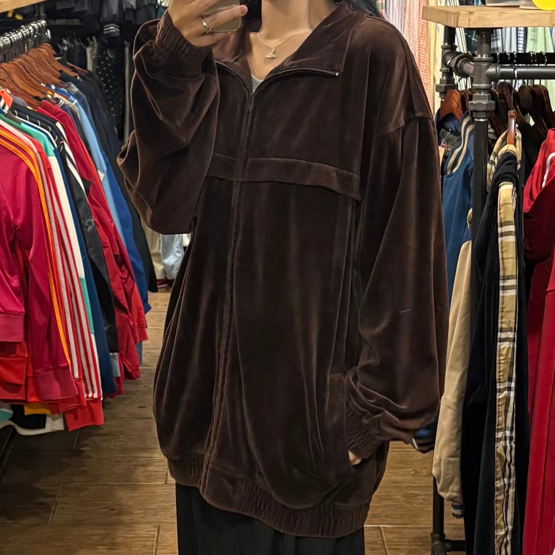 [HI] VTG 벨벳져지 브라운 상품이미지4