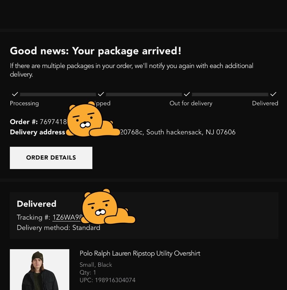 [새제품] 폴로 랄프로렌 립스탑 유틸리티 오버셔츠 정글 퍼티그 자켓 블랙 상품이미지2