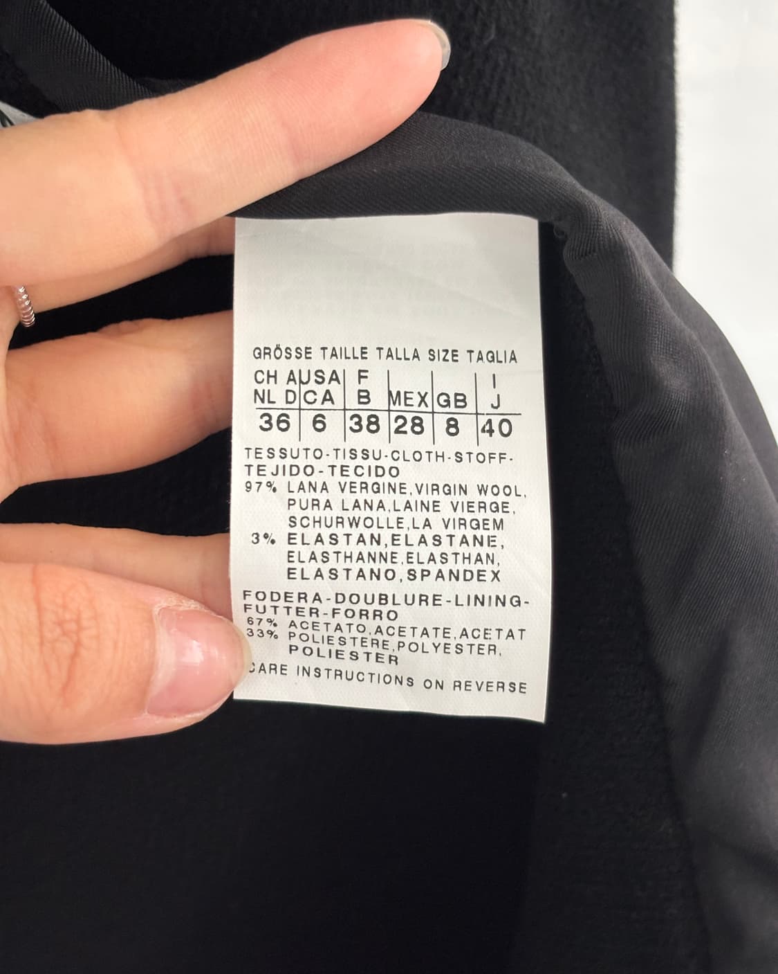 Max Mara 막스마라 블랙 울 블레이저 자켓 상품이미지7