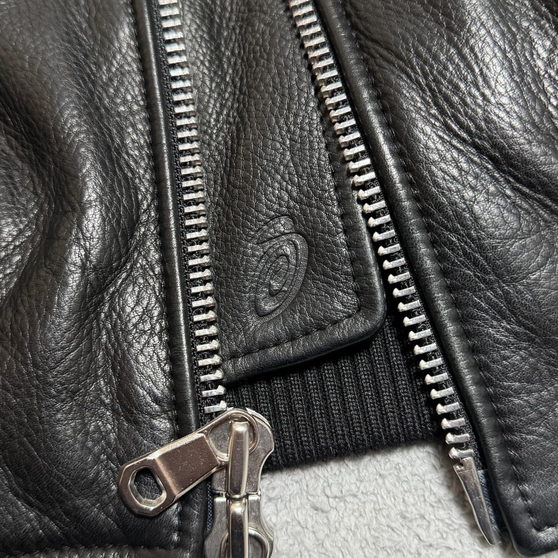 스투시 레더 플라이트 자켓 블랙 L 상품이미지7