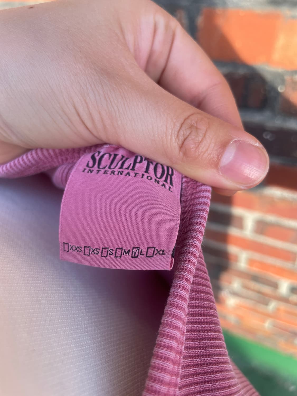 스컬프터 더스트핑크 반팔 니트 상품이미지3