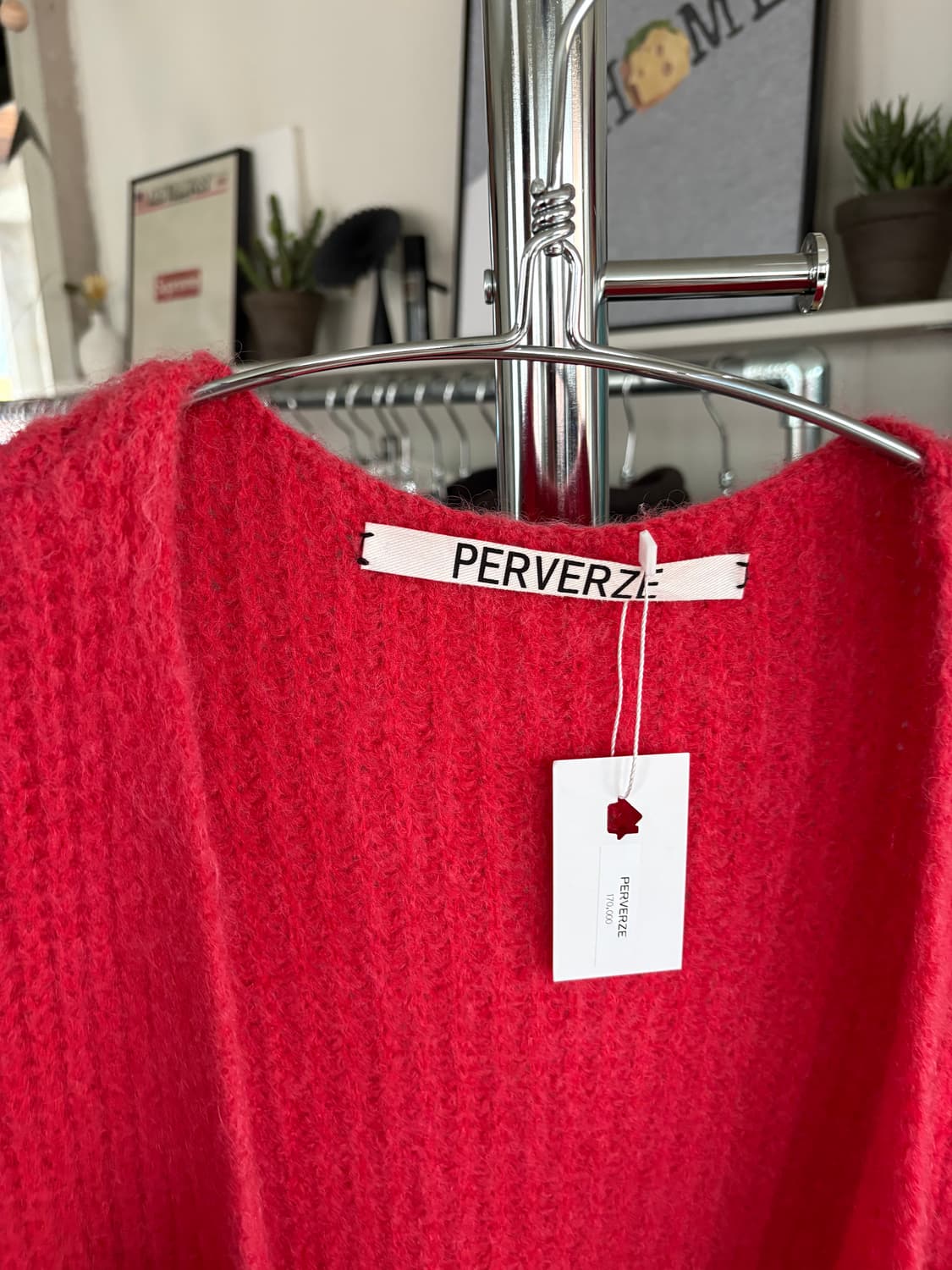 Perverze 퍼버즈 알파카 니트 롱 가디건 상품이미지3