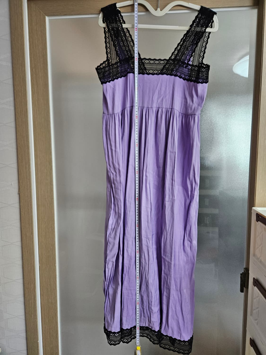 FRANCO 레이스 롱 원피스 라벤더 상품이미지6