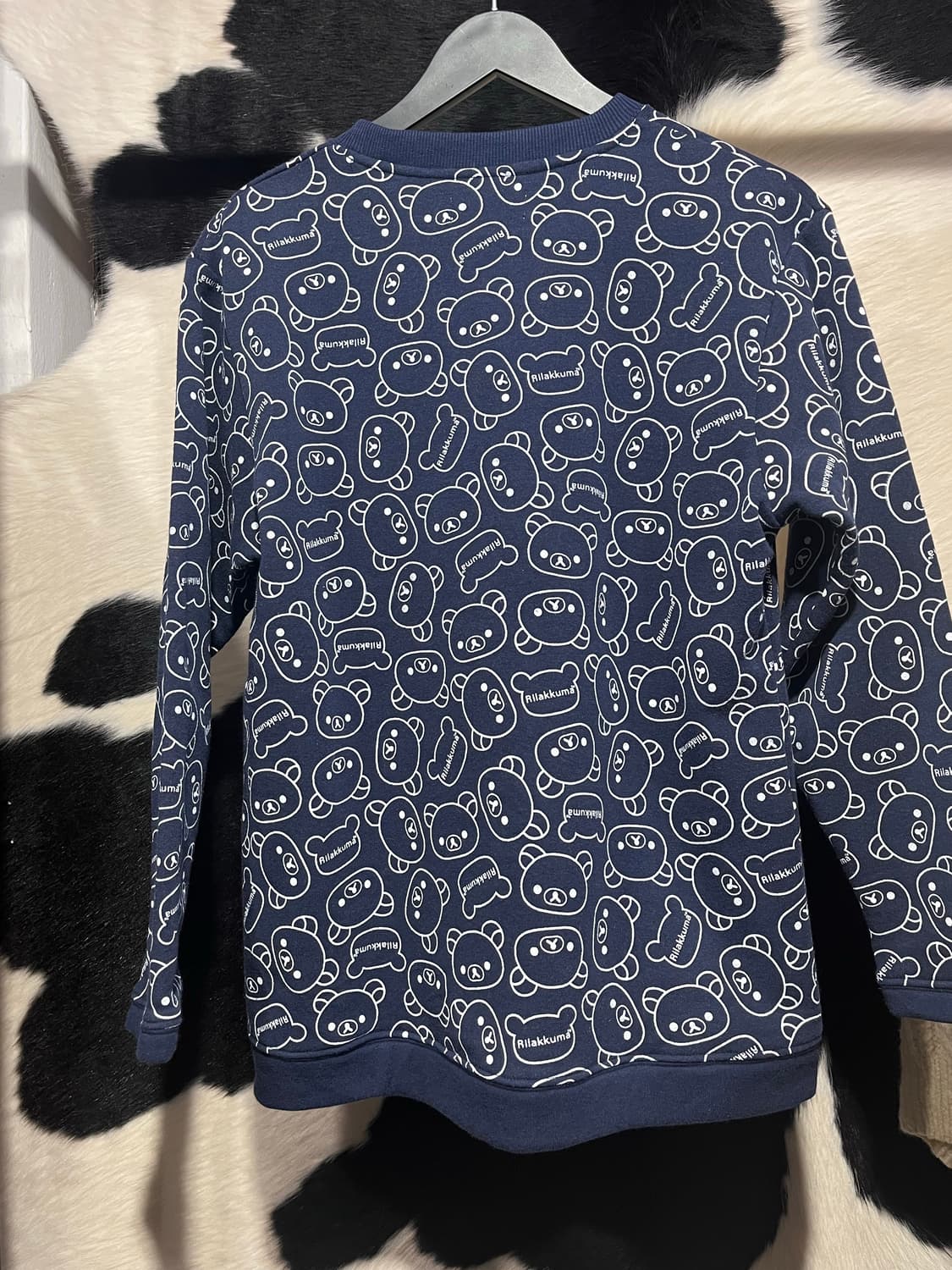 리락쿠마 프린팅 맨투맨 상품이미지5