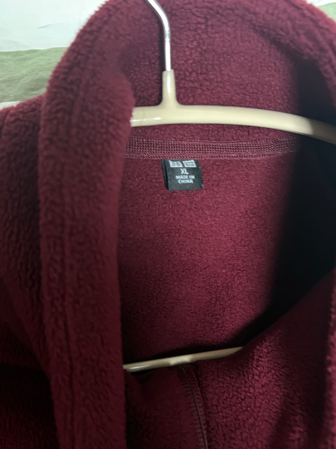 유니클로 후리스 xl 버건디색 상품이미지2