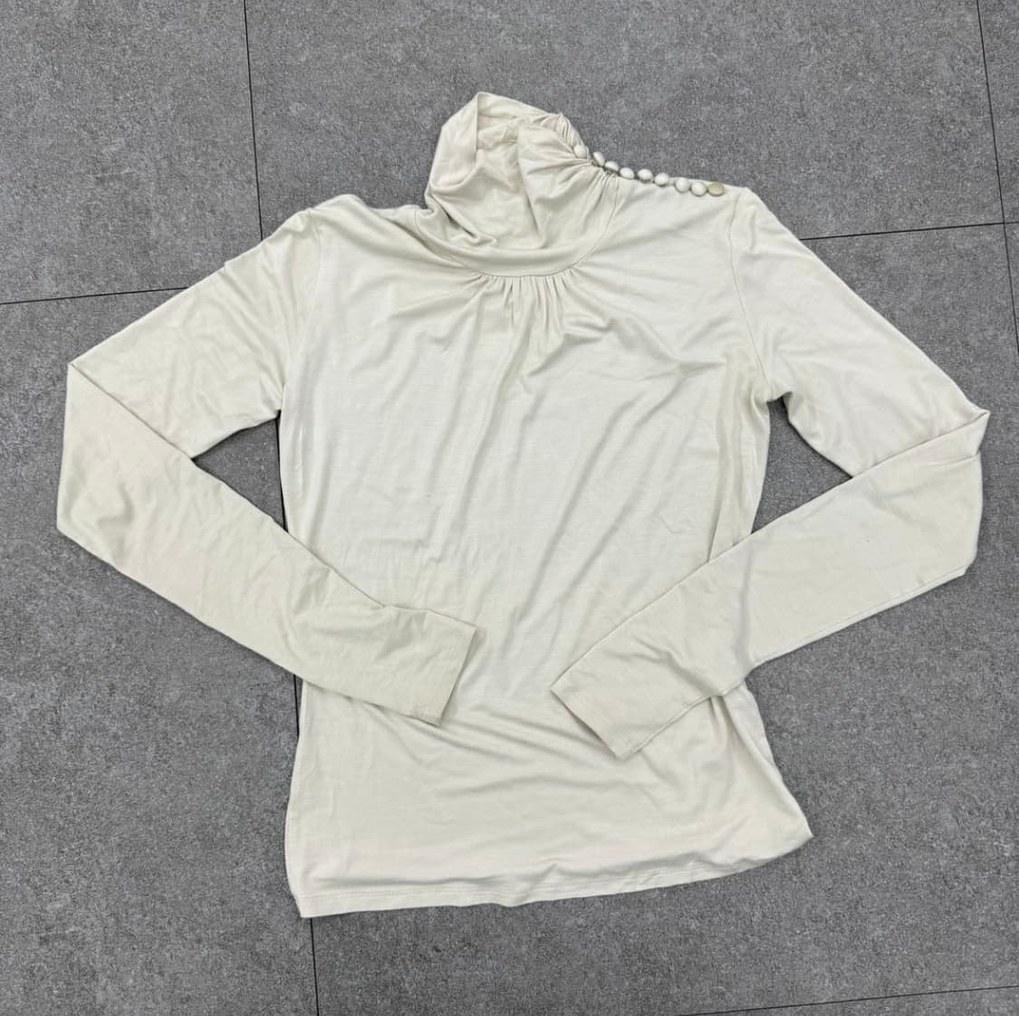 막스마라 드레이프 터틀넥 블라우스 탑 상품이미지1