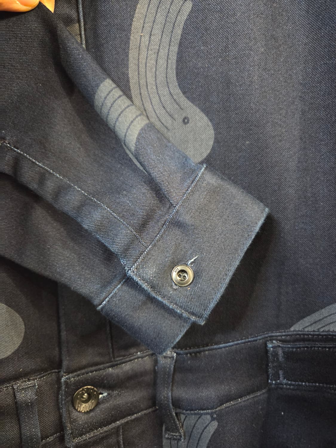 G-STAR RAW 데님 점프수트 네이비 패턴(s/디피용) 상품이미지5