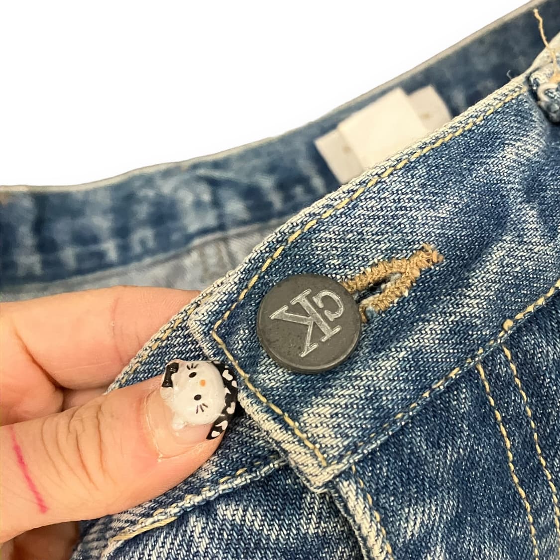 캘빈클라인 데님 와이드 팬츠 상품이미지5