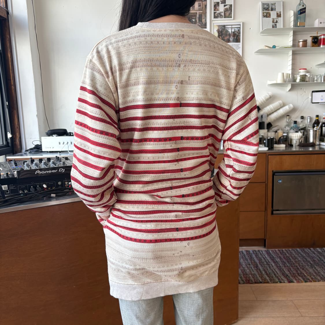 00s 장폴고티에 치수 프린팅 롱 스웻셔츠 상품이미지3