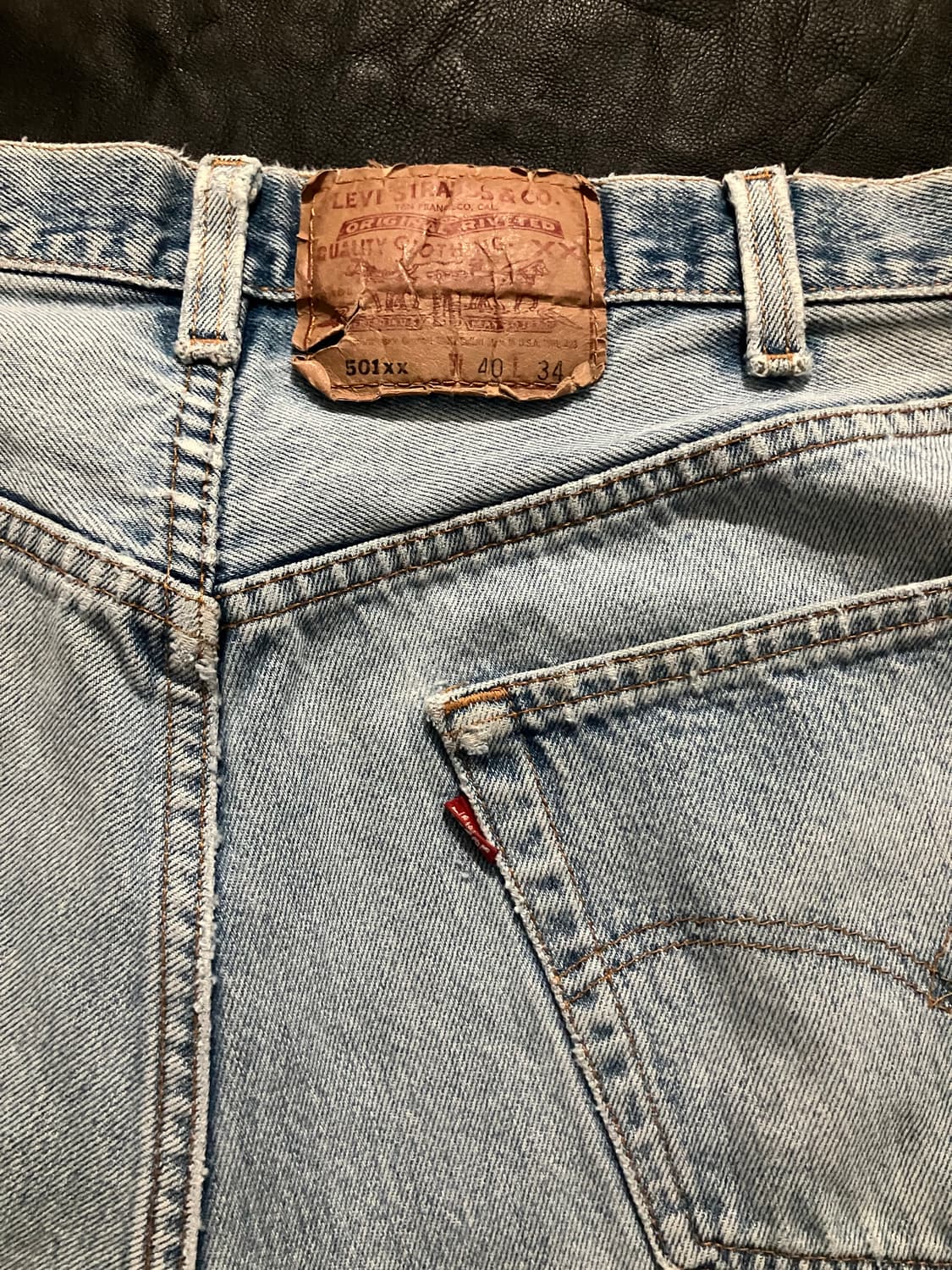 🇺🇸 90s USA 빈티지 리바이스 501XX 데님 팬츠 빅사이즈 상품이미지7