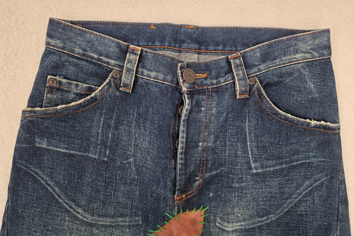 디스퀘어드2 가죽패치 데님청바지. 상품이미지3