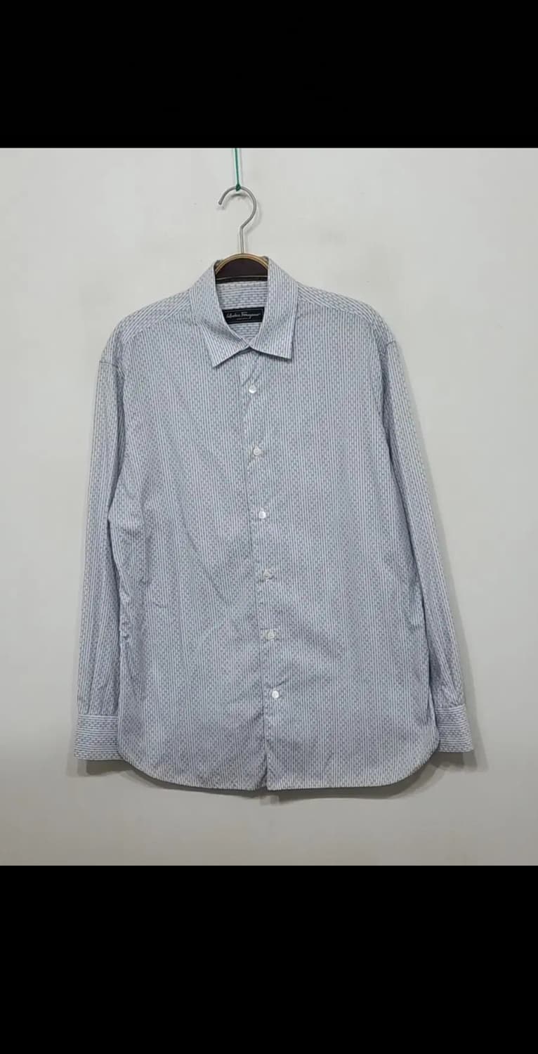 (M) 살바토레 페라가모 남방 로고패턴 셔츠 이태리판  상품이미지1