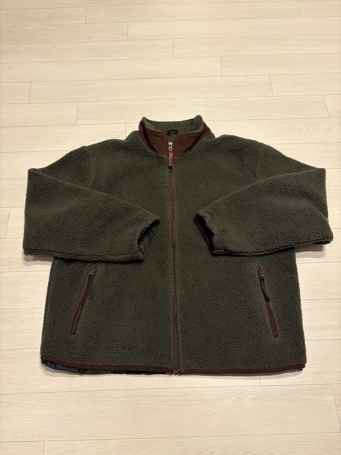 L)90s~00s 울리치 초코나무숲 플리스 집업 상품이미지1