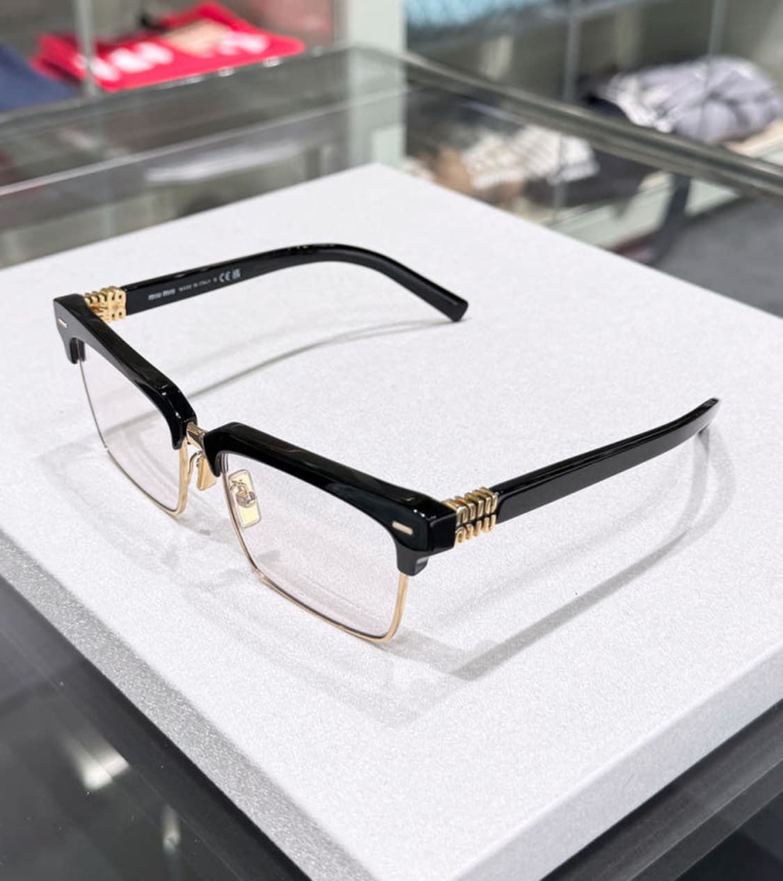 미우미우 런웨이 뿔테 무테 반테 안경 상품이미지1