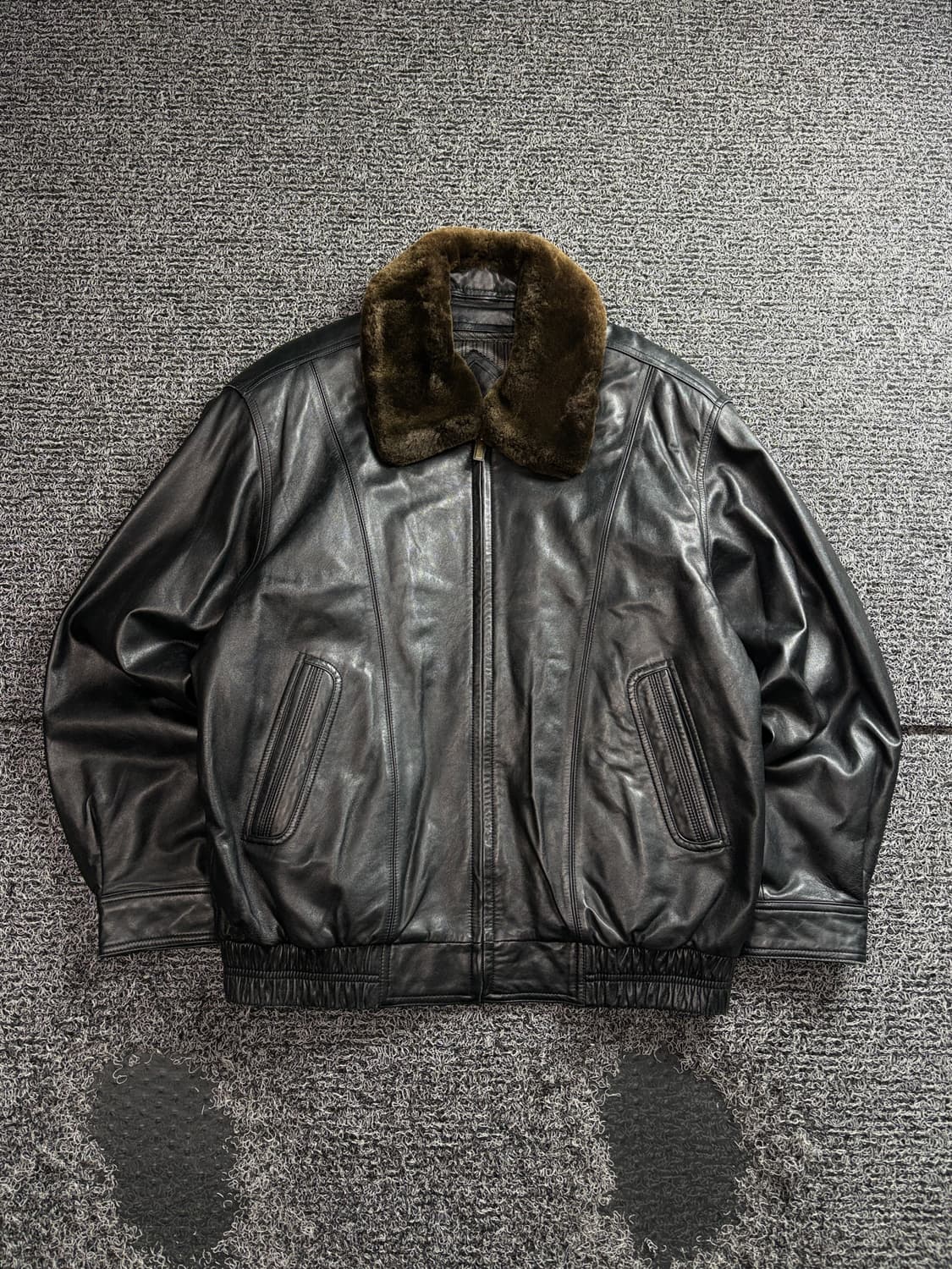 빈티지 아카이브 랜스킨 양가죽 봄버 자켓 3606 상품이미지2
