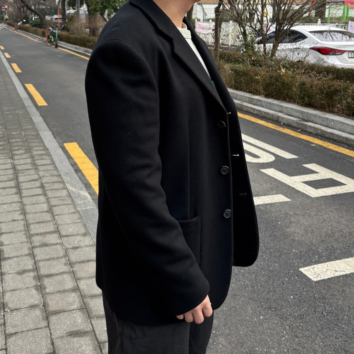 90's 아르마니 진스 울 블레이저 상품이미지2