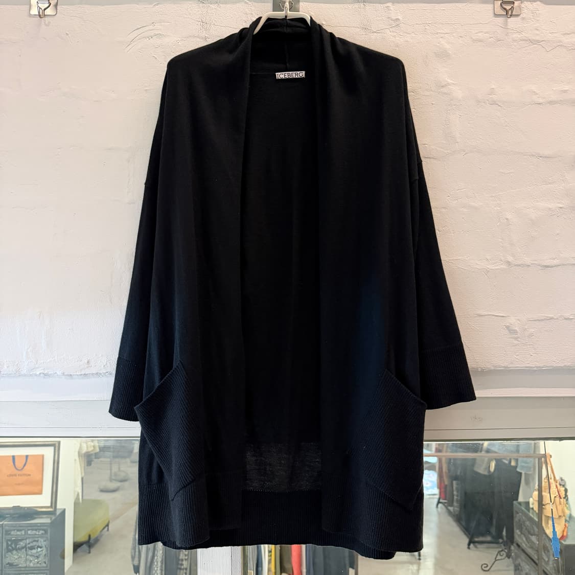 Iceberg 블랙 실크 캐시미어 블렌드 가디건 XS 상품이미지1