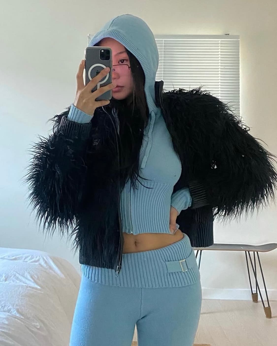 스컬프터 퍼 자켓 상품이미지2