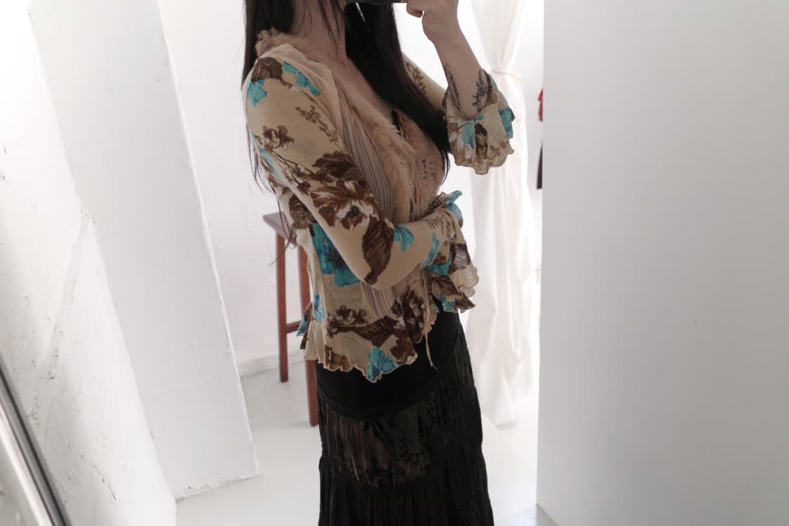 flower fur cardigun 상품이미지8