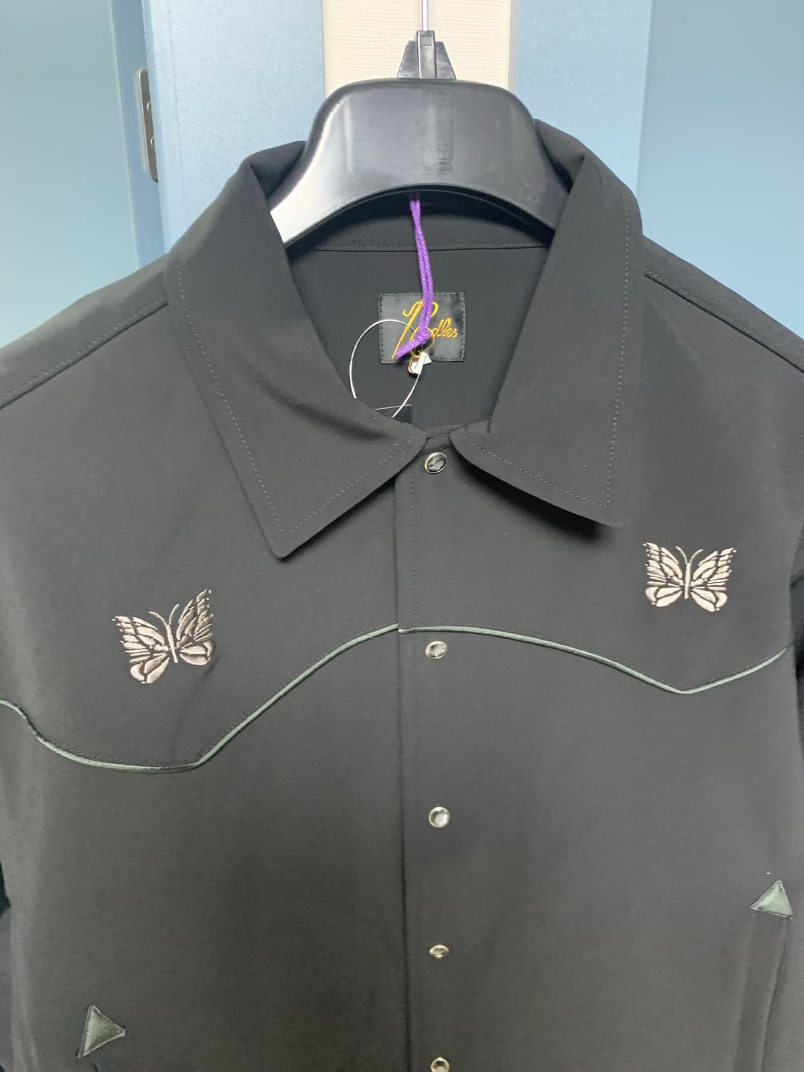 니들스 25SS 블랙 파이핑 카우보이 자켓 상품이미지2