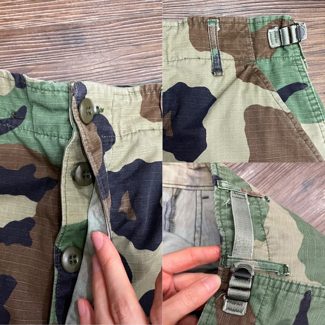 90s 미군 오리지널 우드랜드 BDU 팬츠 MS 상품이미지6