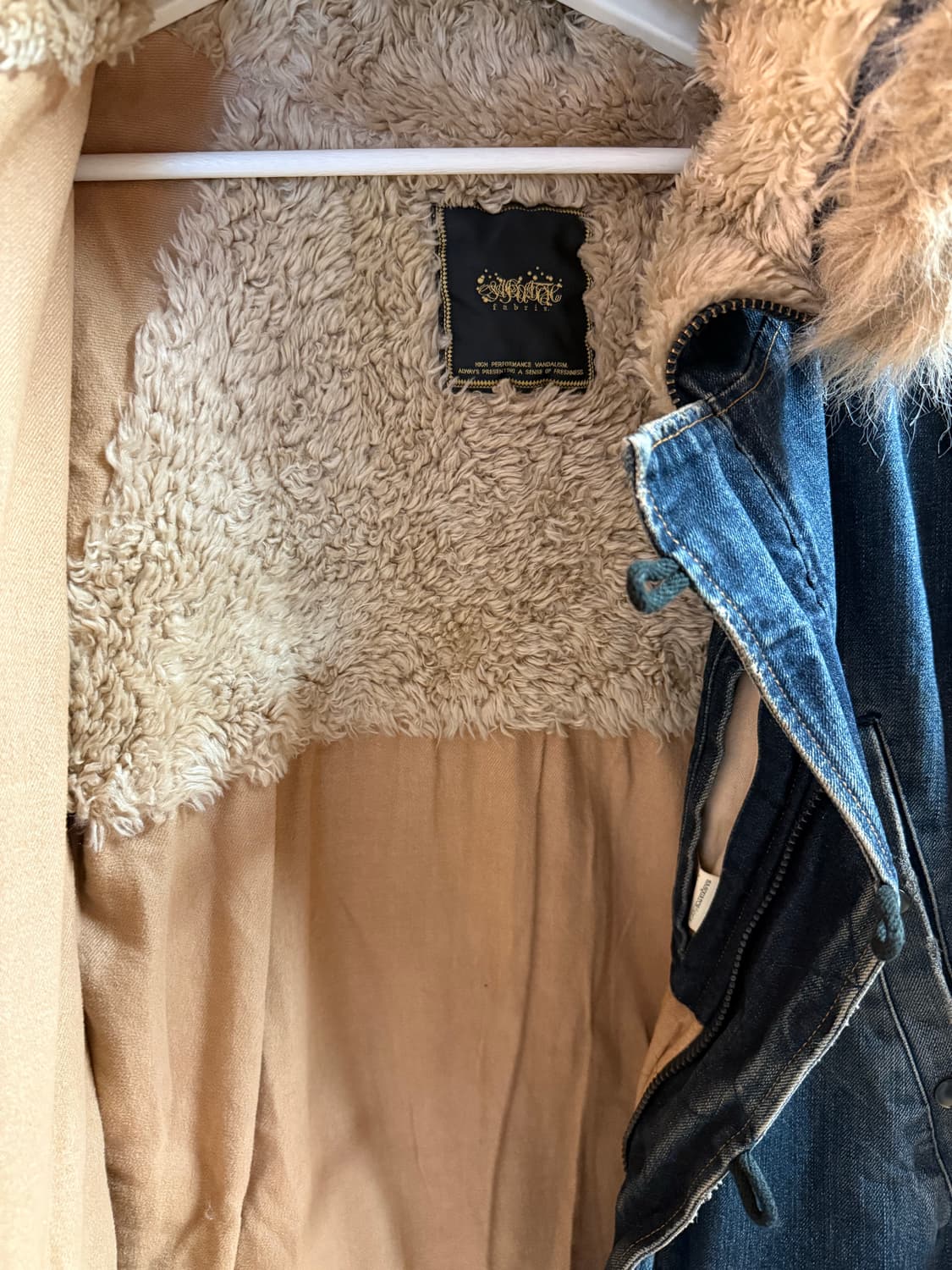 04aw 데님 패치 다잉 n3b 퍼자켓 상품이미지10