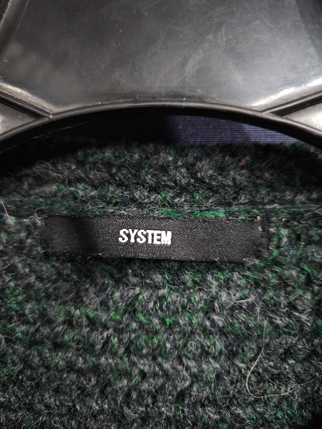 시스템옴므 투톤 남성 슬림핏 100 니트 상품이미지3