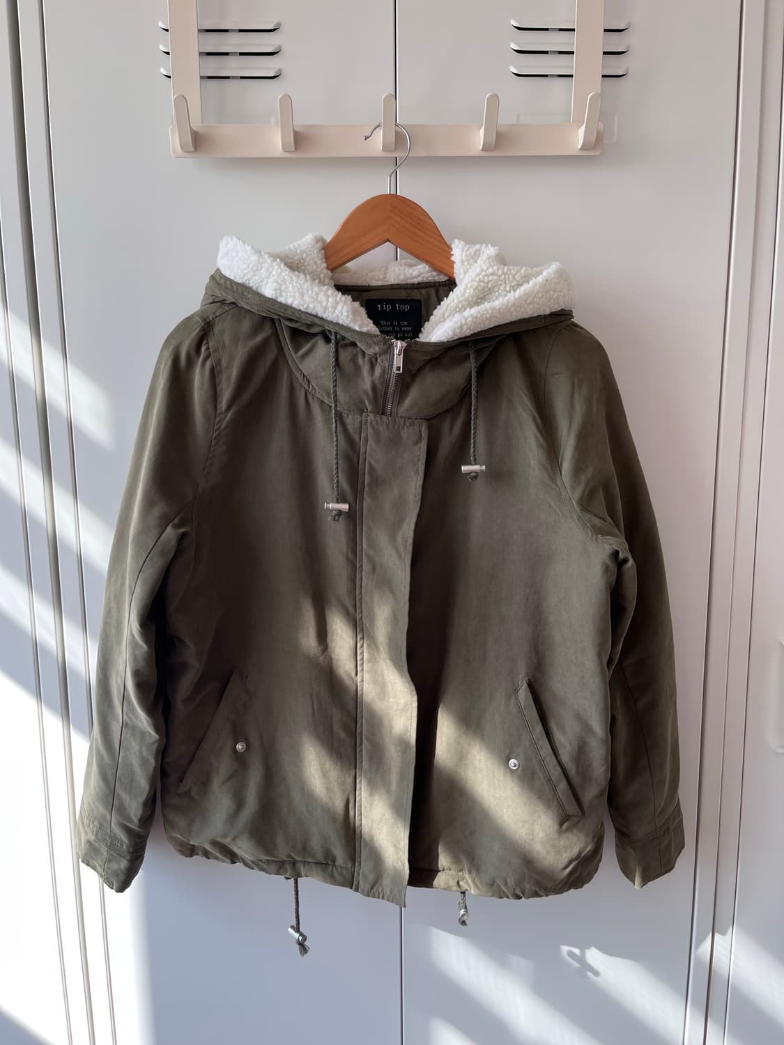 Tip top 양털 누빔 카키 야상 패딩 상품이미지6