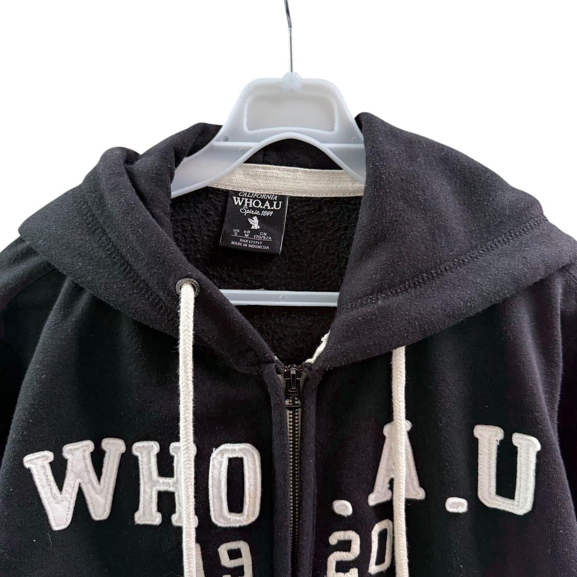 [M] 후아유 블랙 후드집업 상품이미지5