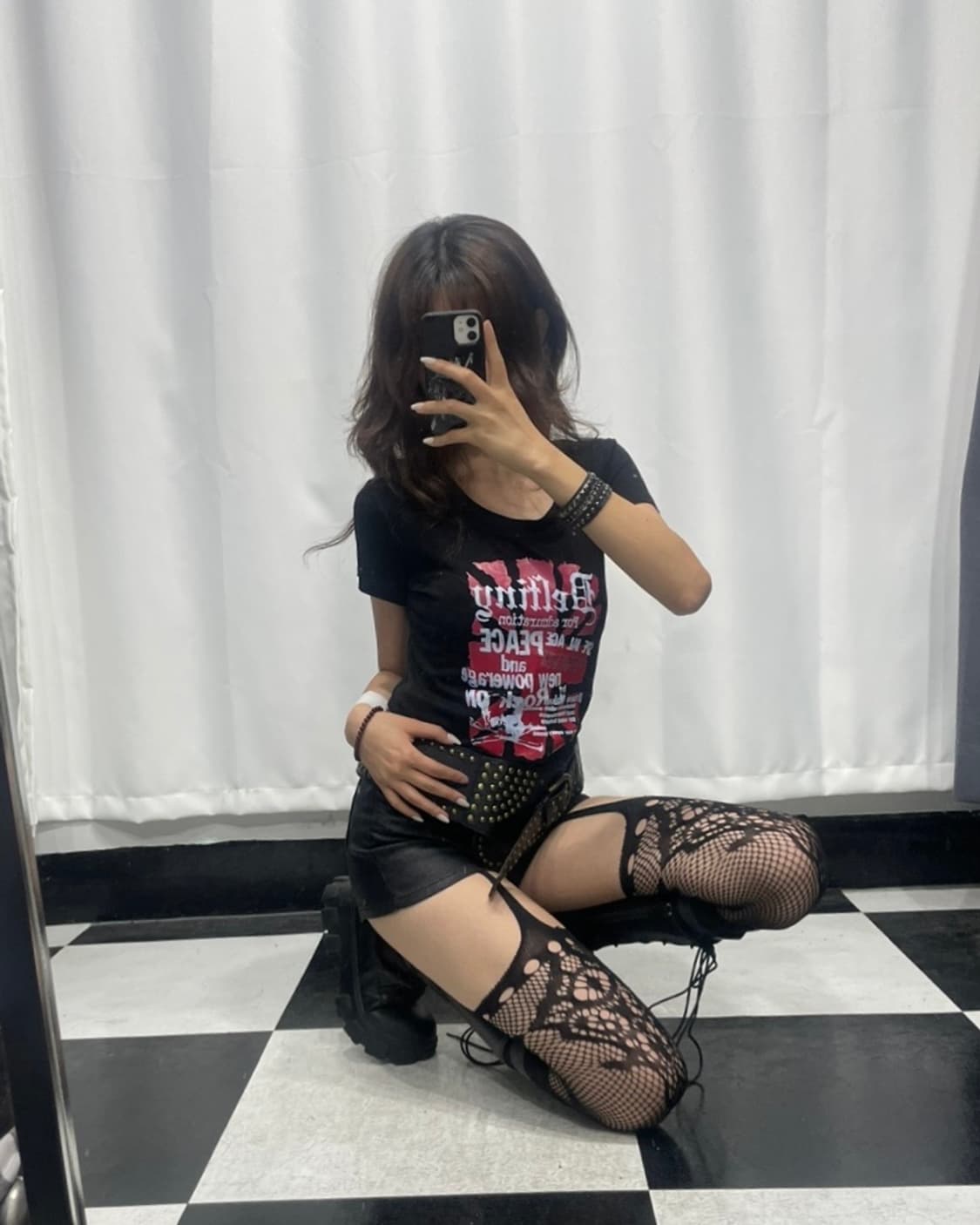 🎸블랙 타이트 프린팅 티셔츠🎸 상품이미지2