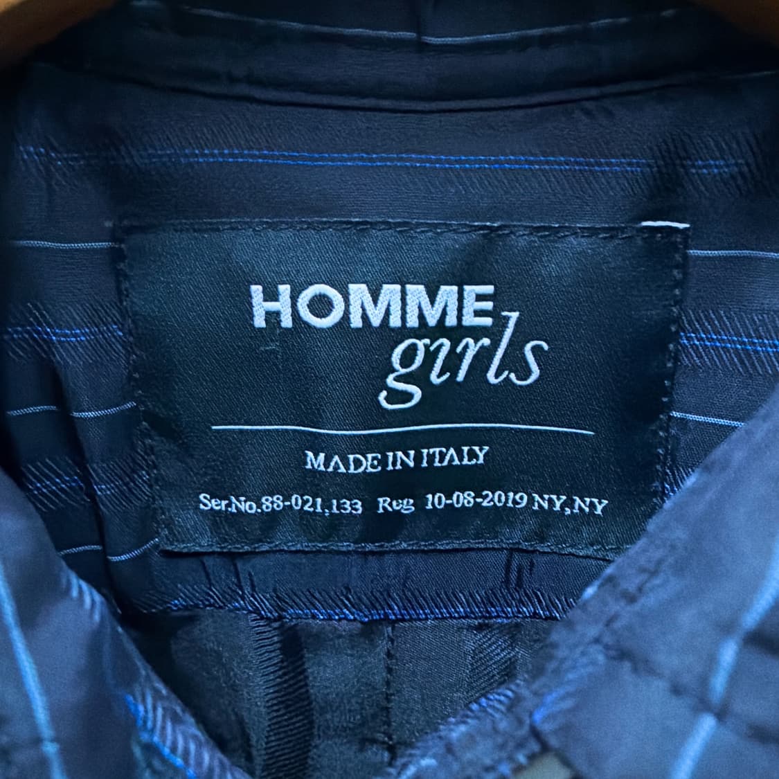 (정품/새상품) HOMME GIRLS 옴므 걸스 여성 패디드 셔츠 자켓 상품이미지3