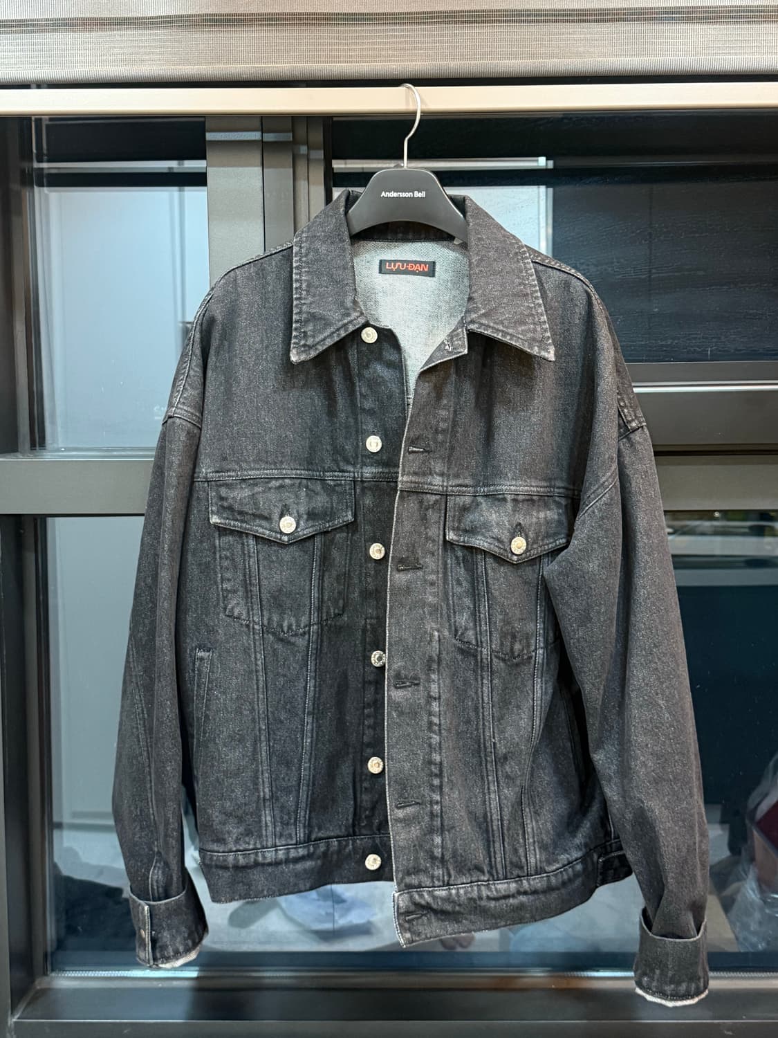 루단 데님 자켓 빈티지 블랙 m 상품이미지2