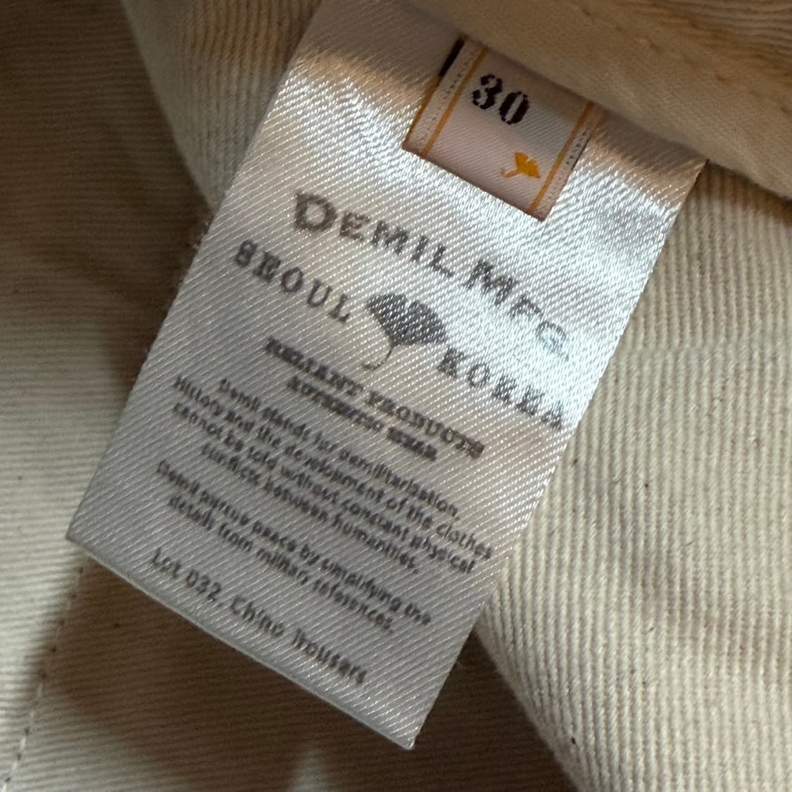 데밀 032 치노 30 사이즈 상품이미지2