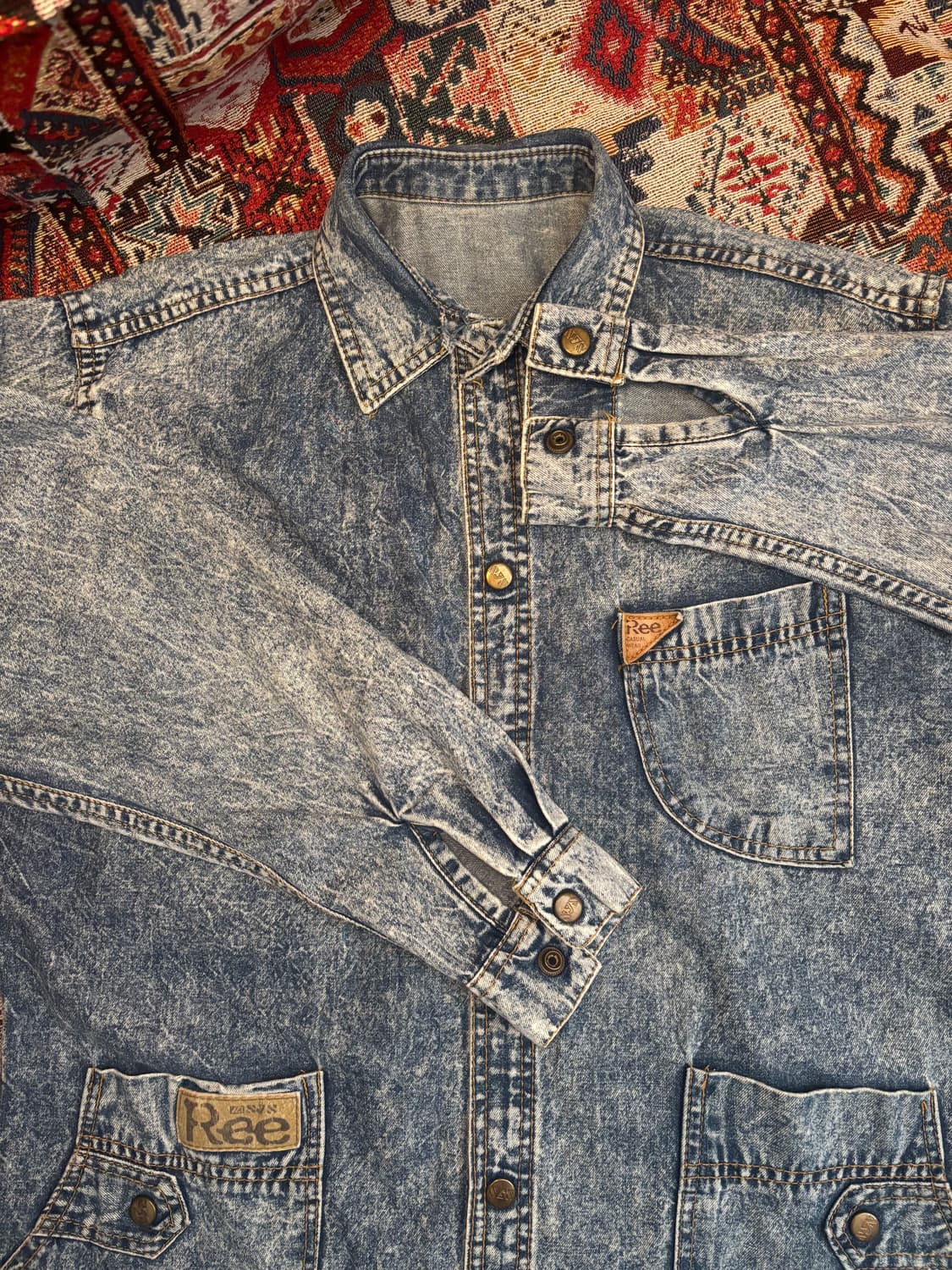 Lee 80s Vintage Acid Washing denim 상품이미지6