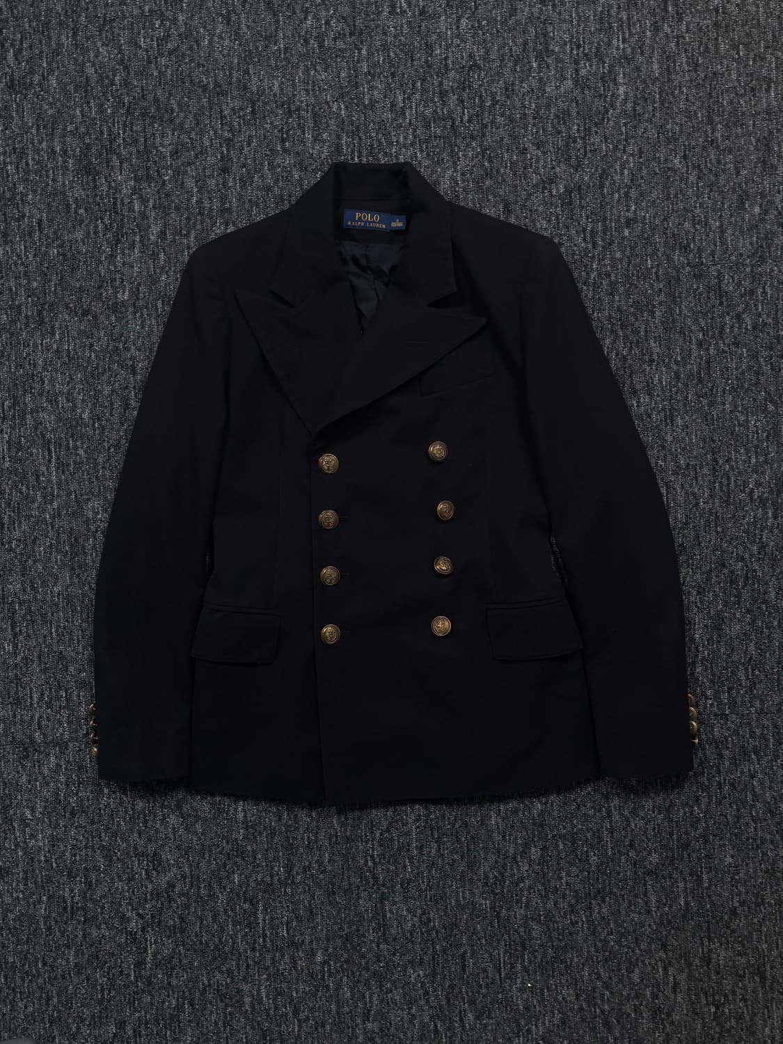 폴로 다크 네이비 금장 더블 버튼 블레이저 자켓 상품이미지4