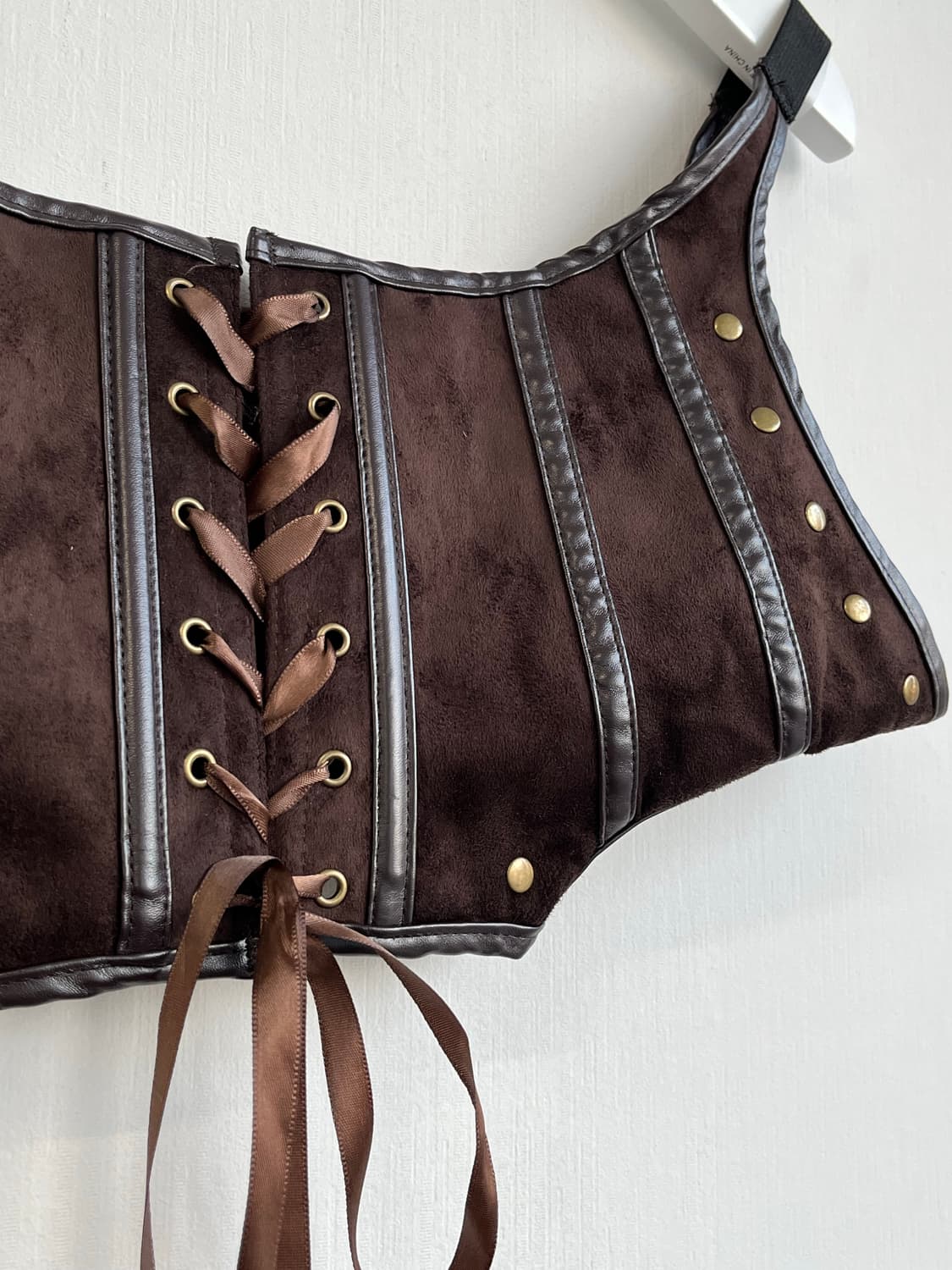 가죽 코르셋 레이어드 탑 상품이미지3