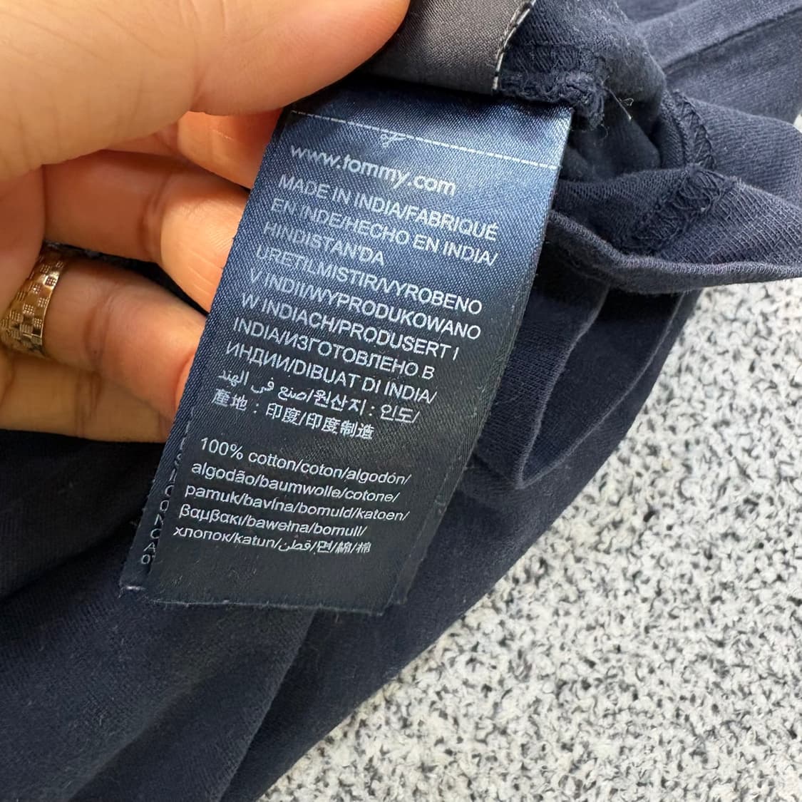 XL 타미힐피거 남성 반팔 티셔츠 0401J 상품이미지5