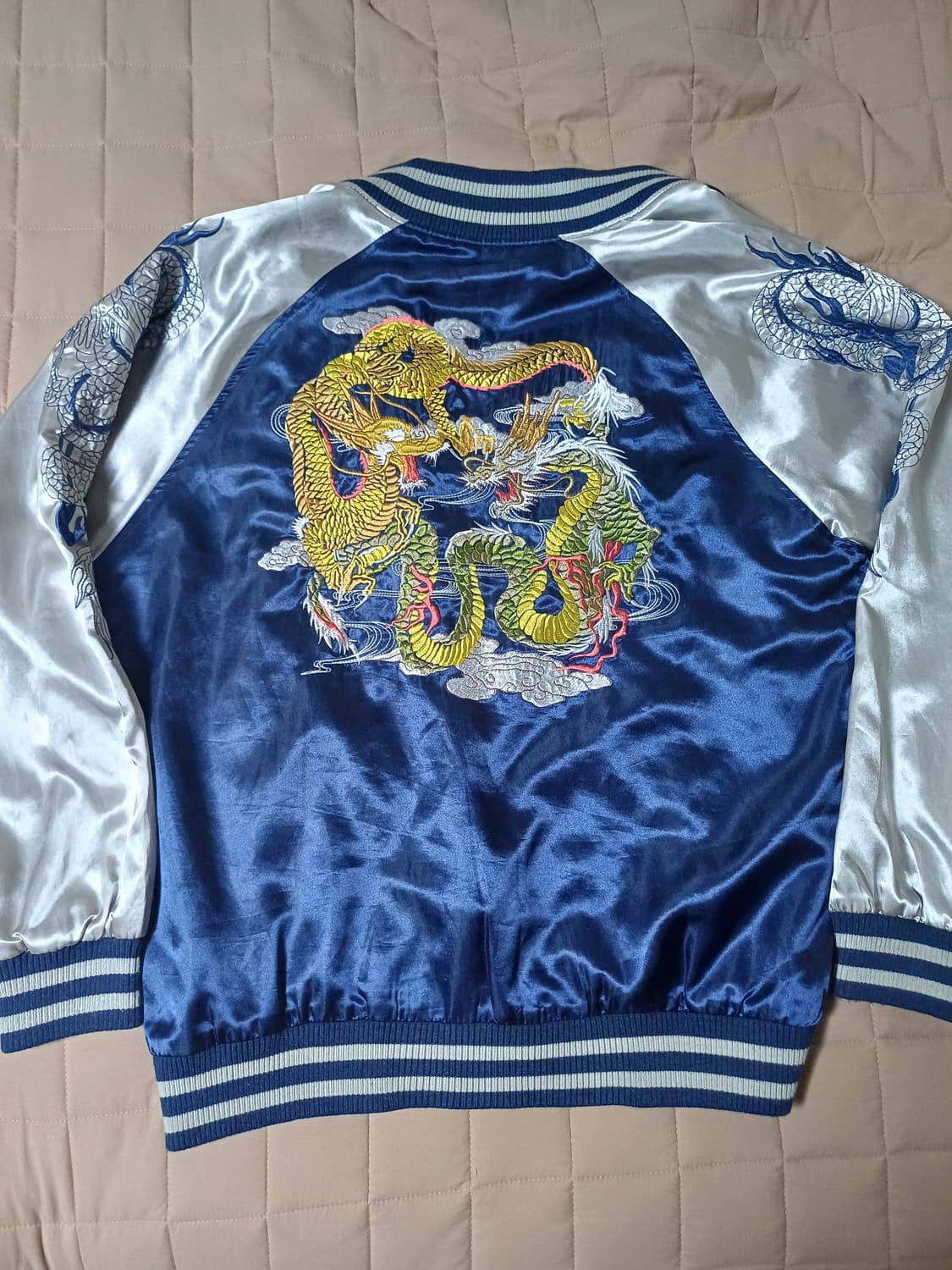 재패니즈 빈티지 스카쟌 쌍룡 상품이미지2