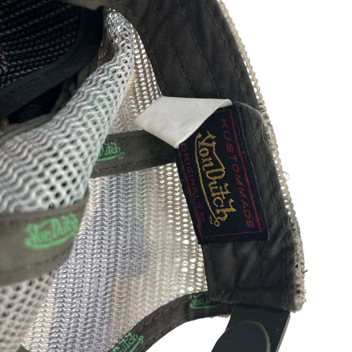 본더치 y2k 레드자수 카모 볼캡 상품이미지8