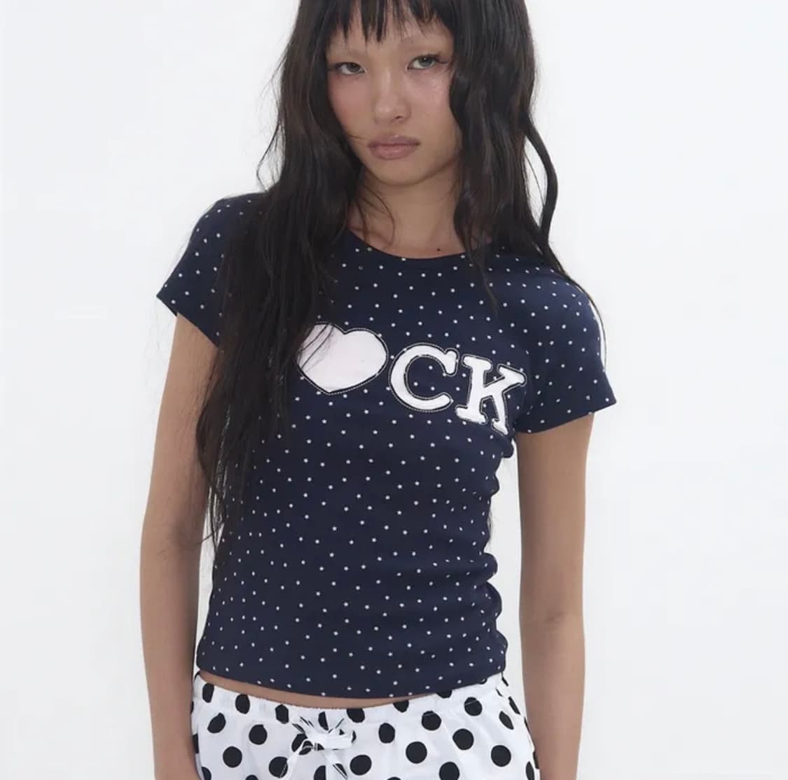 Rock star baby Tee - navy 상품이미지1