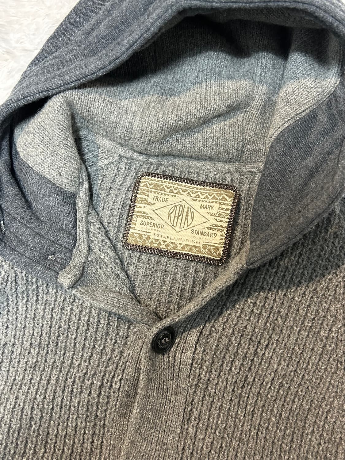 Replay hoodie button-up knit  상품이미지3