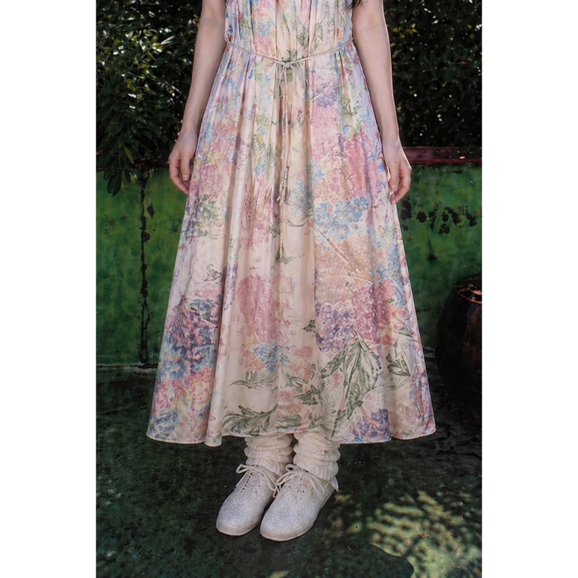 오로라 꽃잎 롱 원피스 상품이미지2