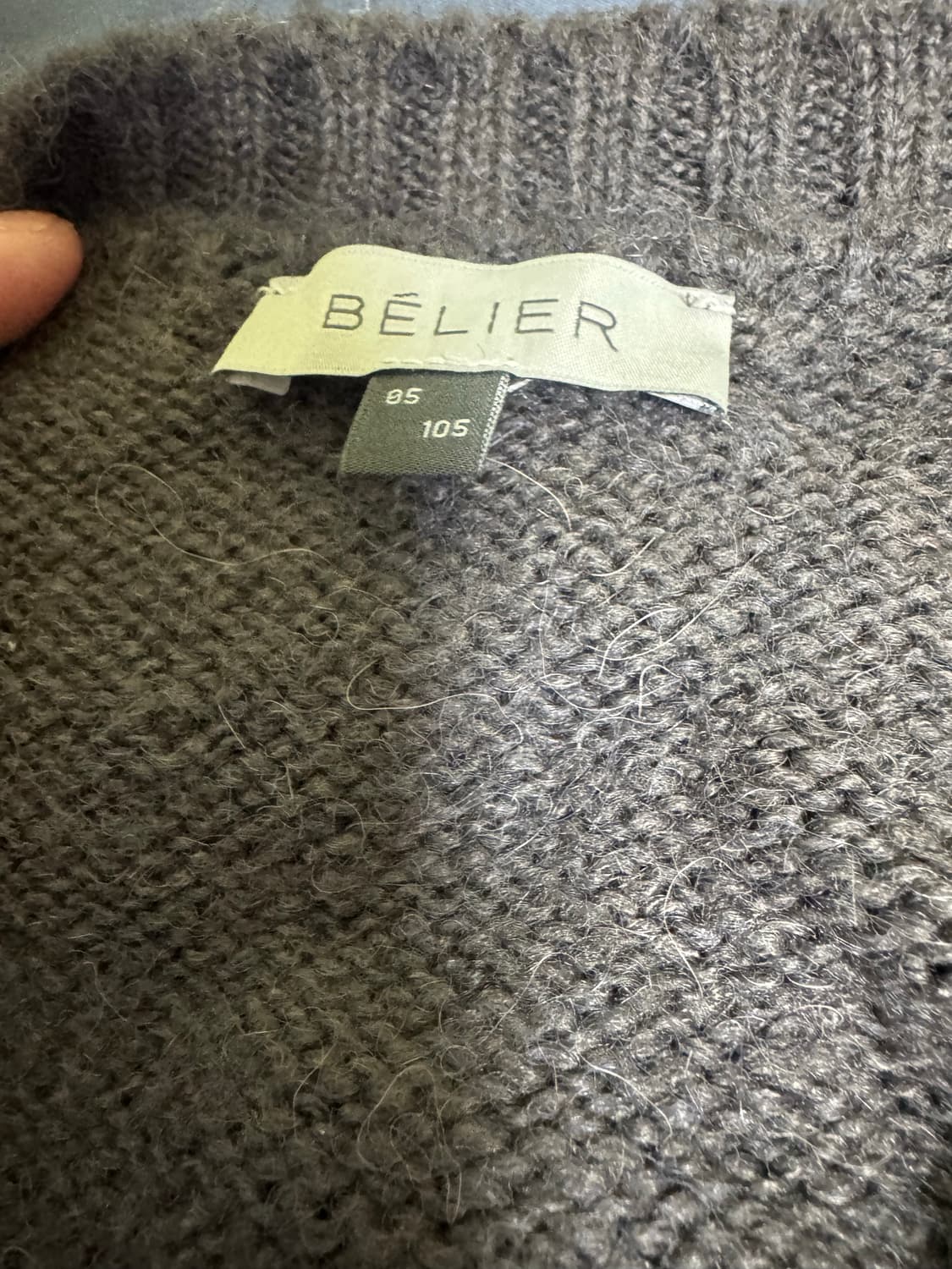 벨리에 브러쉬드 탐 가디건 그레이 105 상품이미지2