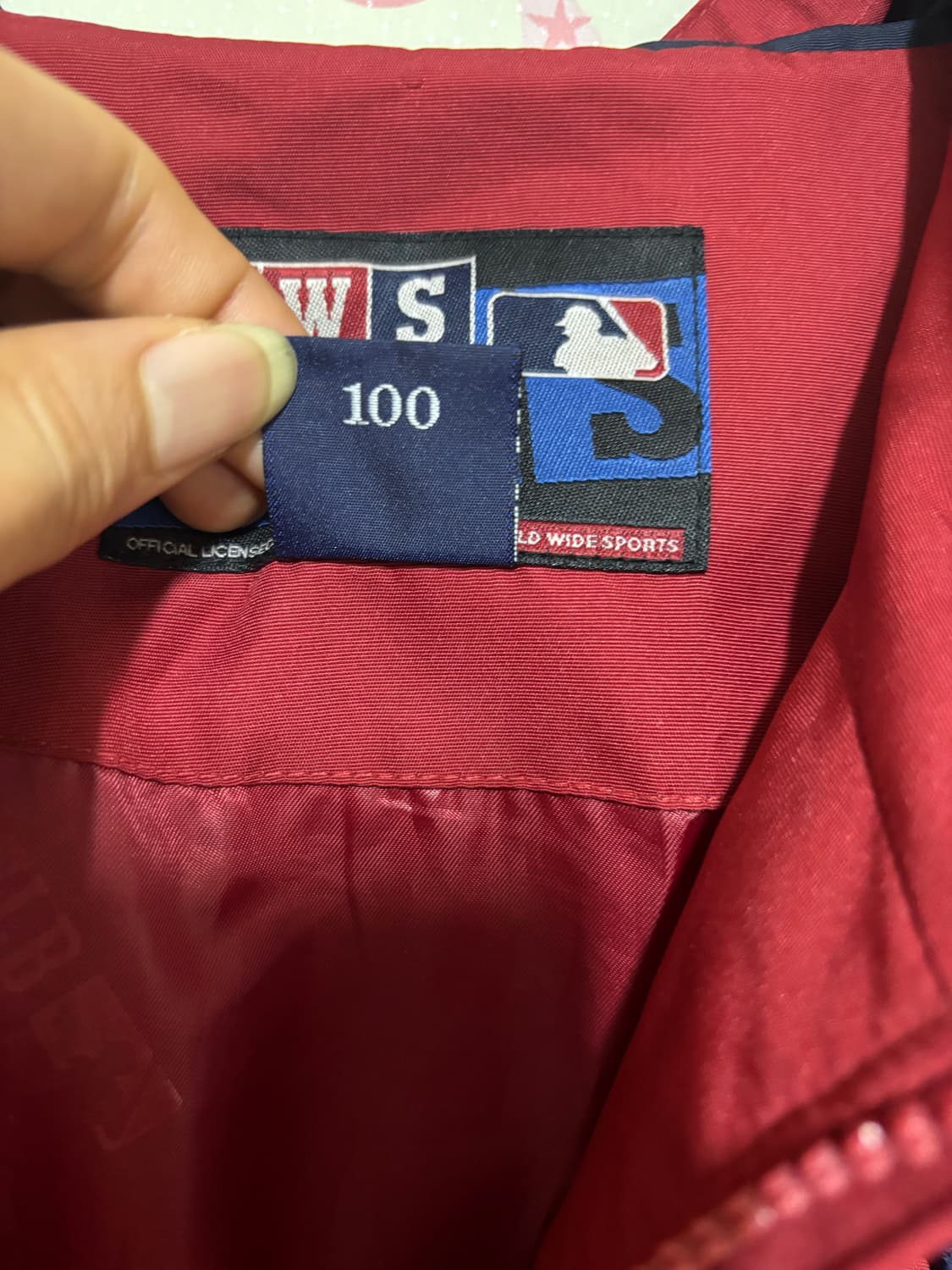 90s WWS MLB 바람막이 후드 자켓 상품이미지5