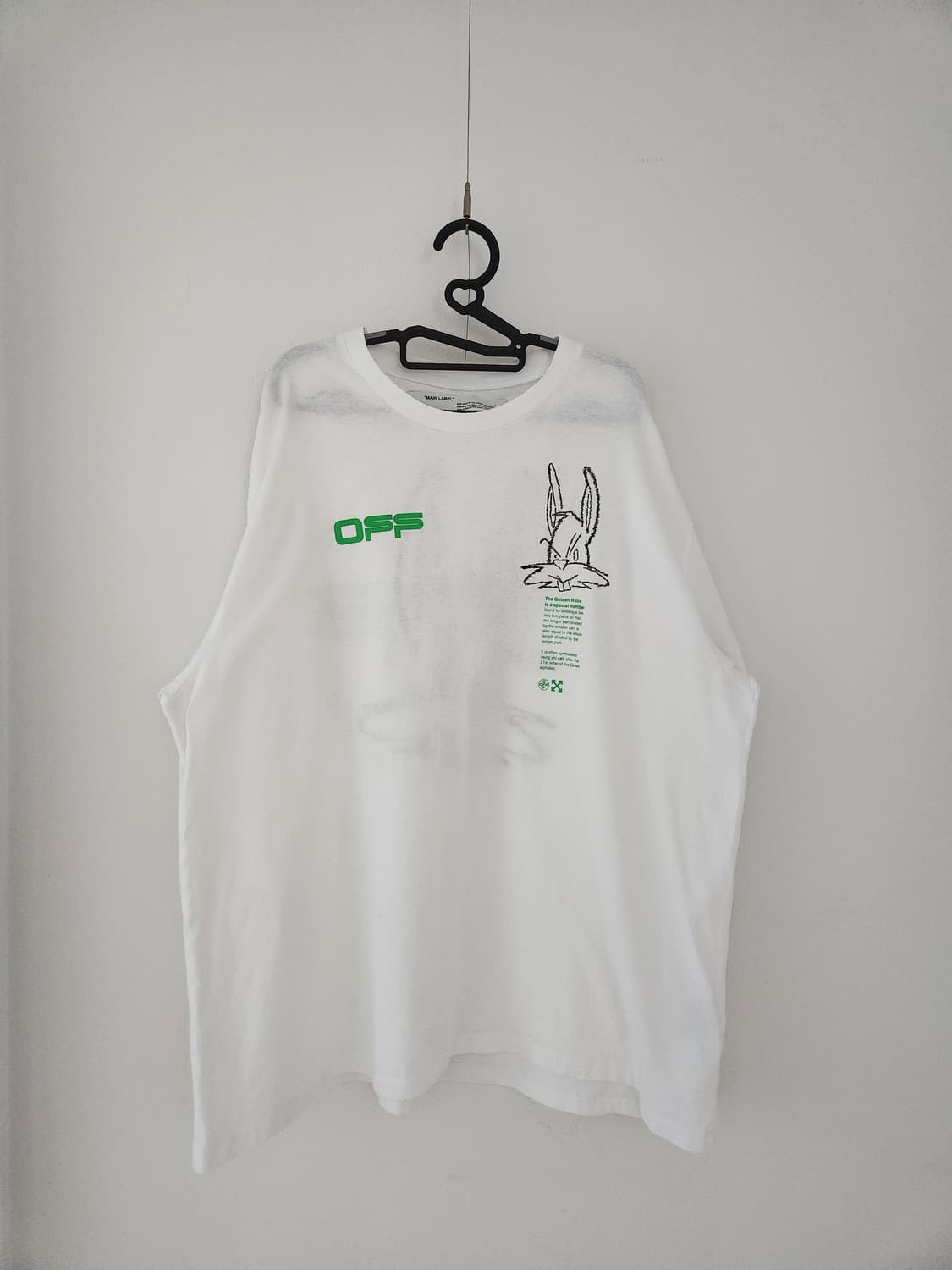 오프화이트  해리 더 버니 오버핏 티셔츠 상품이미지1