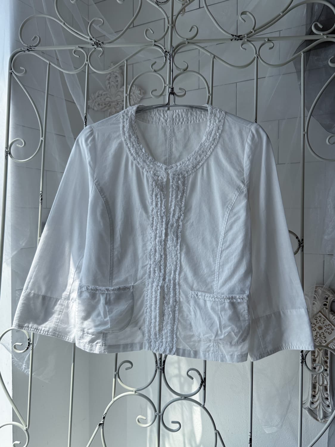 Buckle Linen Three Buckle Blouse 0321 상품이미지2