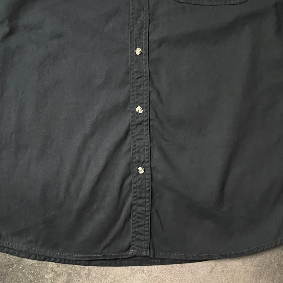 TEXX 빈티지 블랙 코튼 워크 셔츠 A00567 상품이미지4