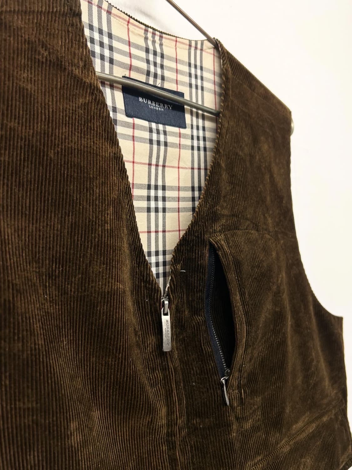 빈티지 버버리 코듀로이 조끼 상품이미지3