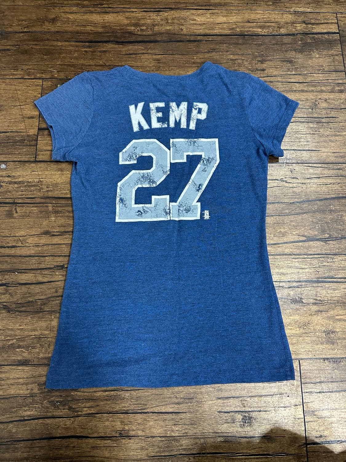 MLB LA 다저스 KEMP 27 여성 반팔 티셔츠 블루 S 상품이미지5